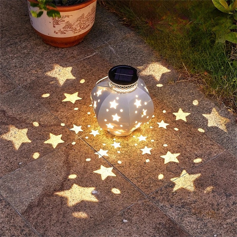 Outdoor Lighting Beacon - Garden Star Projector Lamp Hanging Solar