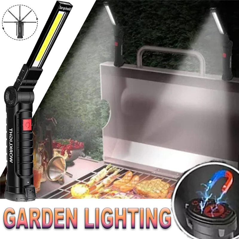 Outdoor Lighting Beacon - Portable LED Flashlight with Magnetic Hook