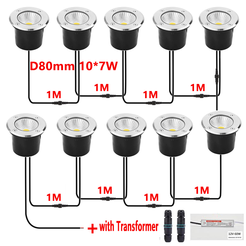 Ground Light Recessed - 12V LED In-ground Light IP67 Waterproof