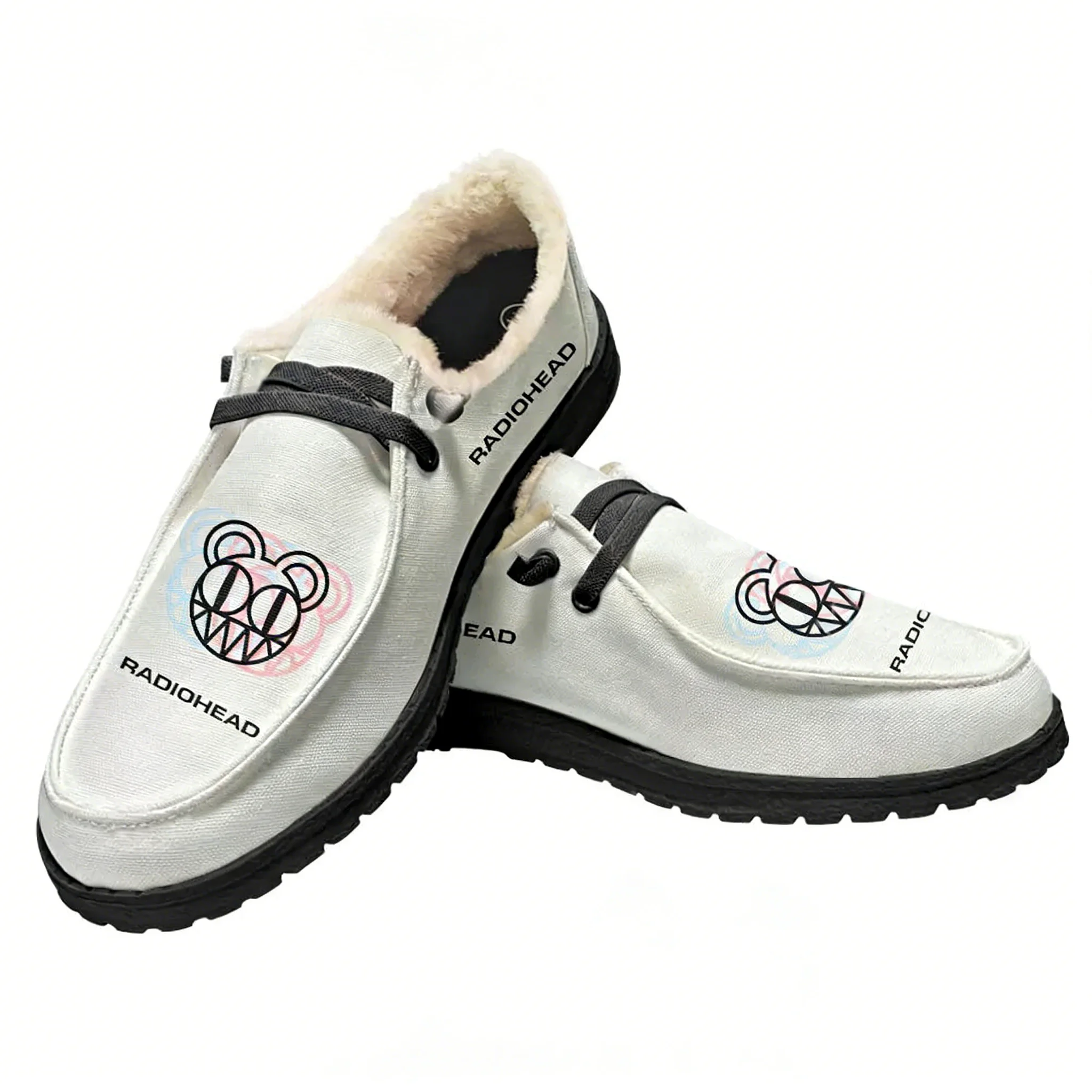 Outdoor Lighting Black - Radiohead Rock Band Flat Shoe Mens