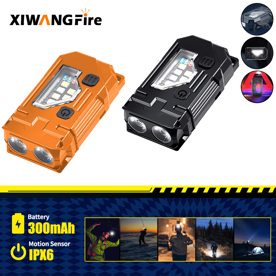 Outdoor Lighting Beacon - Mini Keychain EDC Flashlight - Rechargeable