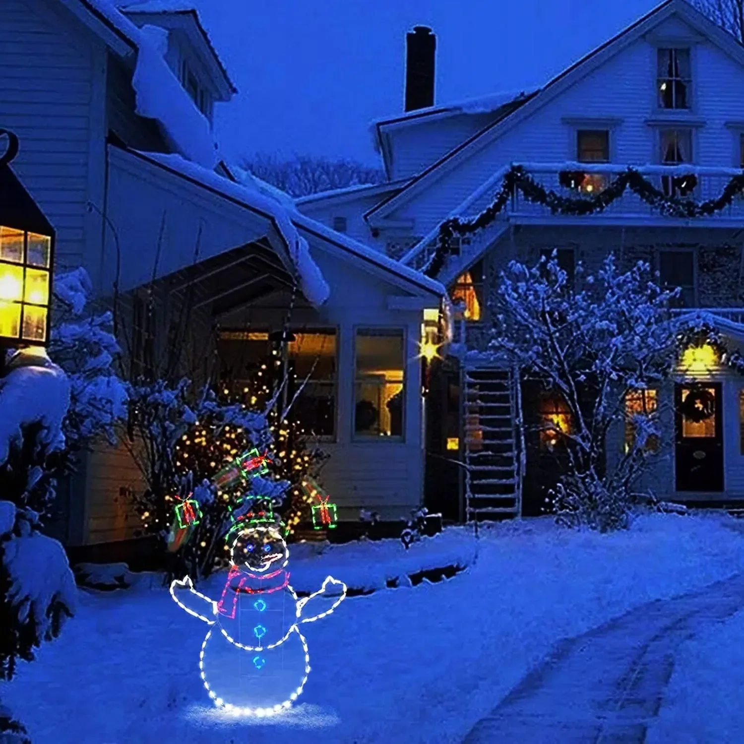 Animated Snowball Light LED Gl - đánh giá và giá Outdoor Lighting Effects