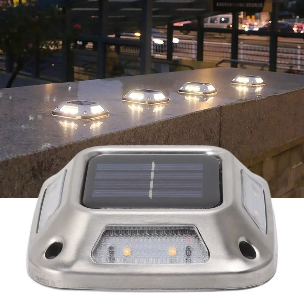 4 PCS 8 LED Solar Ground Light - đánh giá và giá Ground Light Recessed