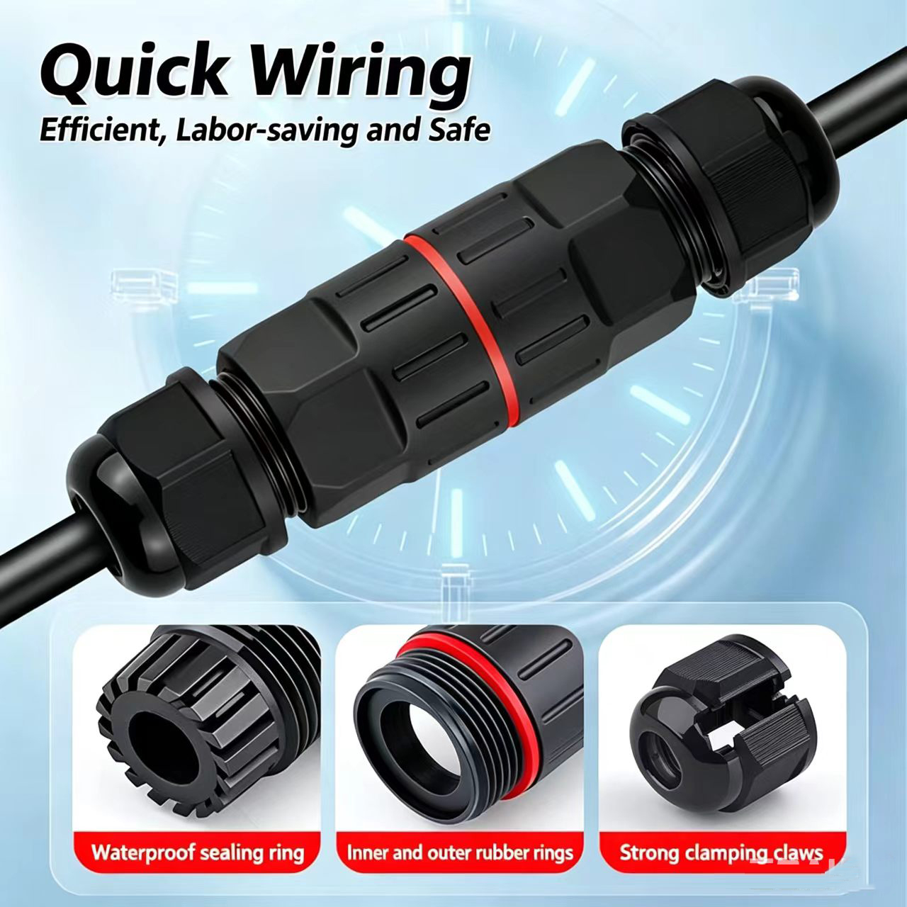 1Pc 2 Pin 3 Pin Wire Connector - đánh giá và giá Outdoor Lighting Voltage