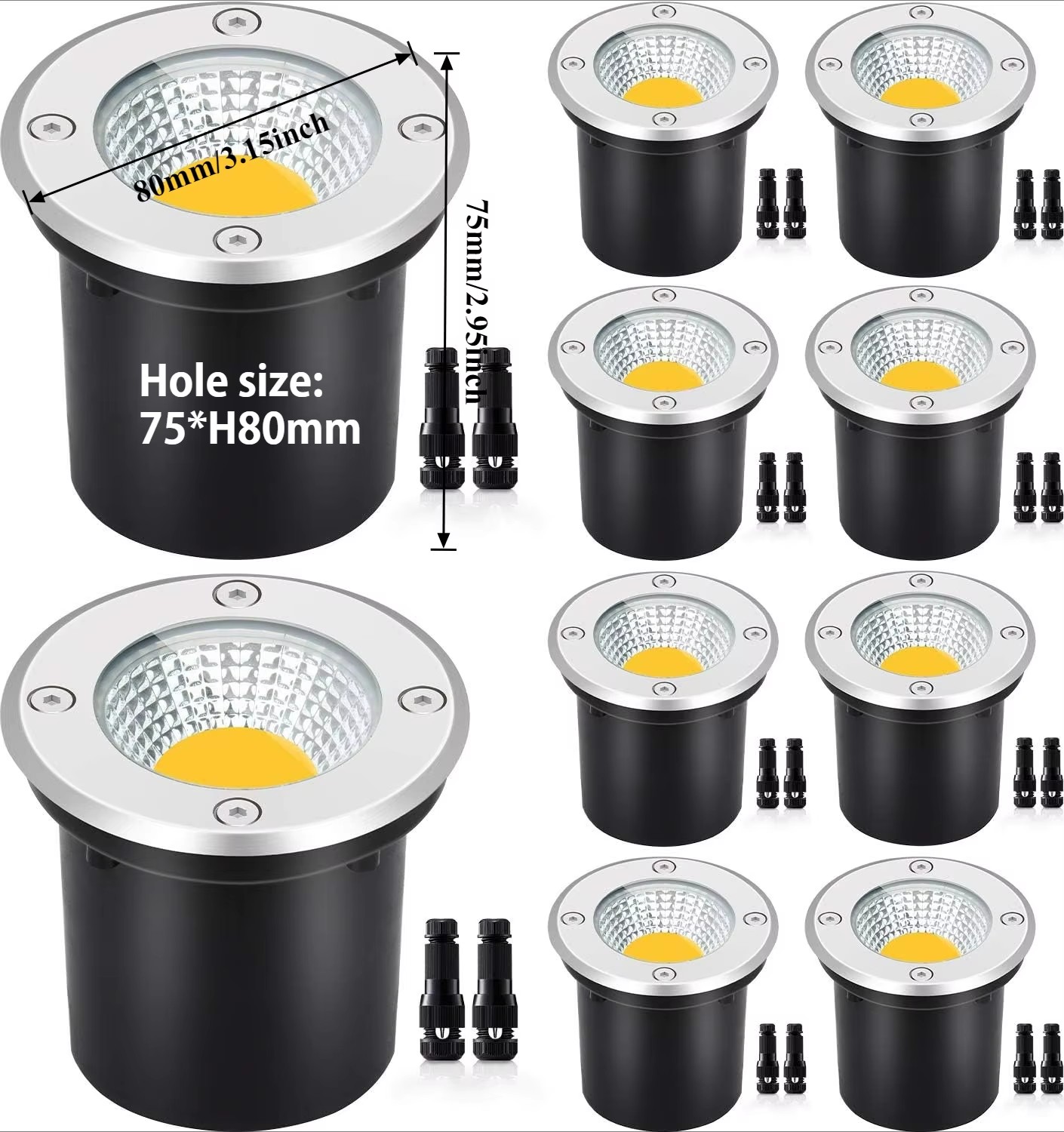 IP67 Waterproof LED Outdoor Ga - đánh giá và giá Ground Light Recessed