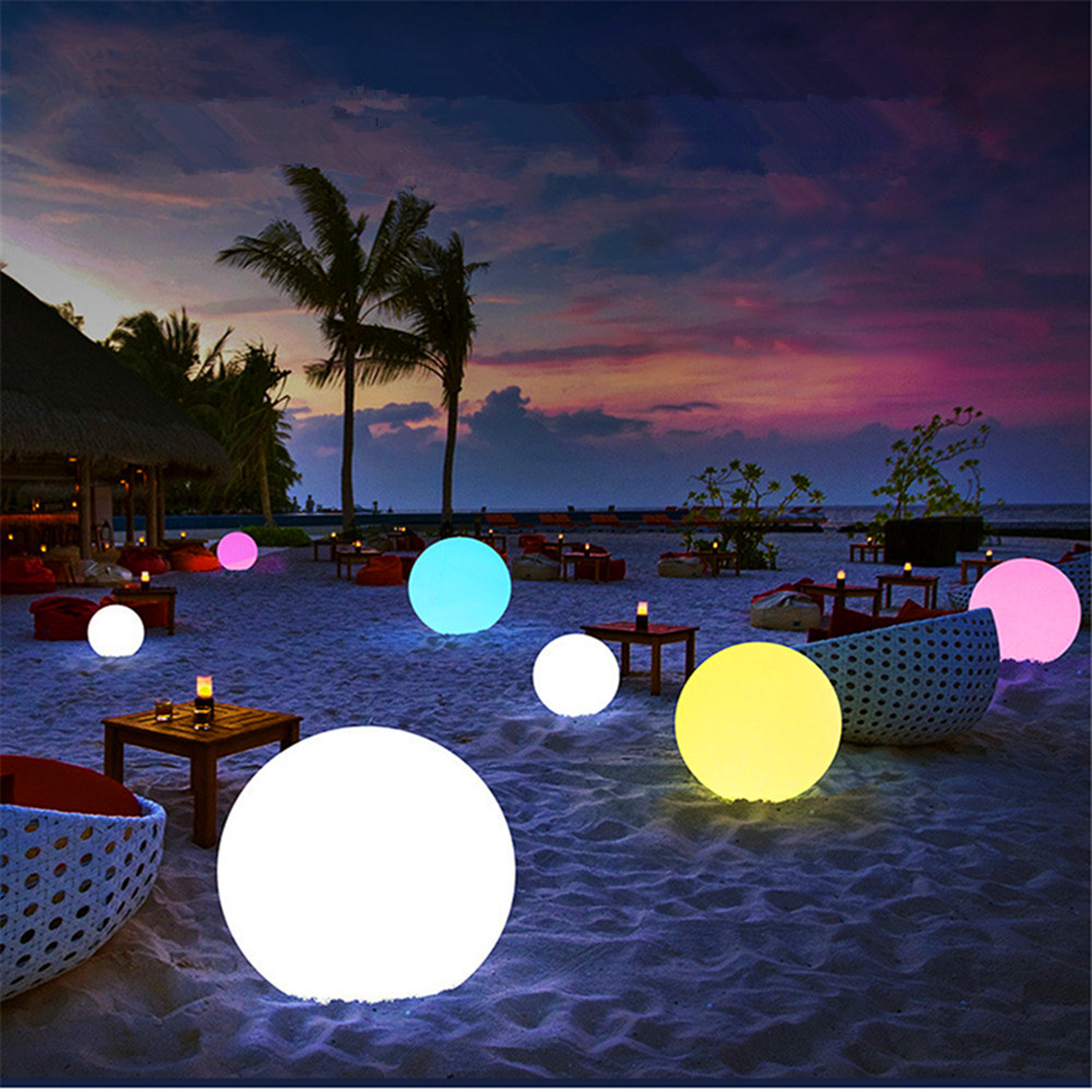 Rechargeable LED Glowing Ball  - đánh giá và giá Outdoor Lighting Effects