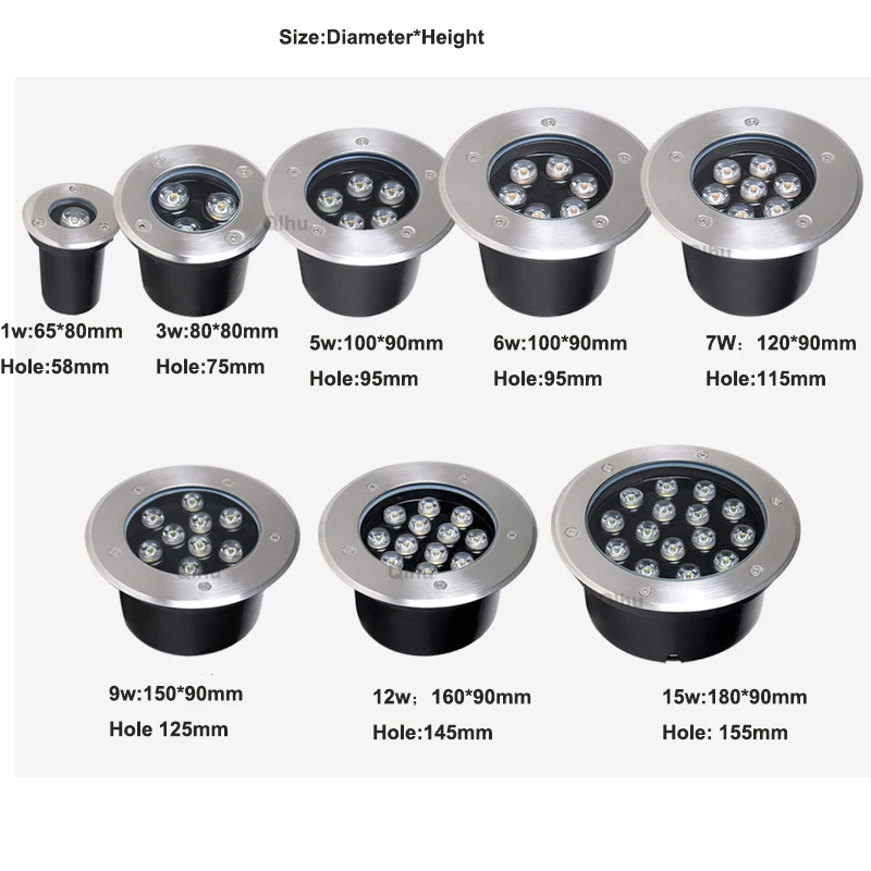 Đèn Led Chống Nước Sân Vườn Dư - đánh giá và giá Ground Light Recessed