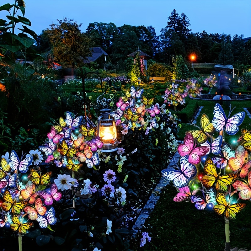 Solar LED Butterfly Garden Lig - đánh giá và giá Outdoor Lighting Effects