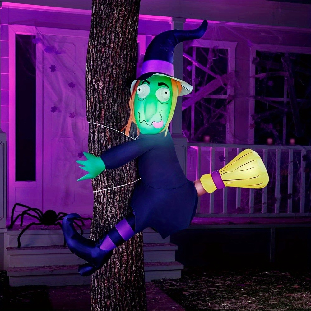 4FT Halloween Inflatable Witch - đánh giá và giá Outdoor Lighting Effects
