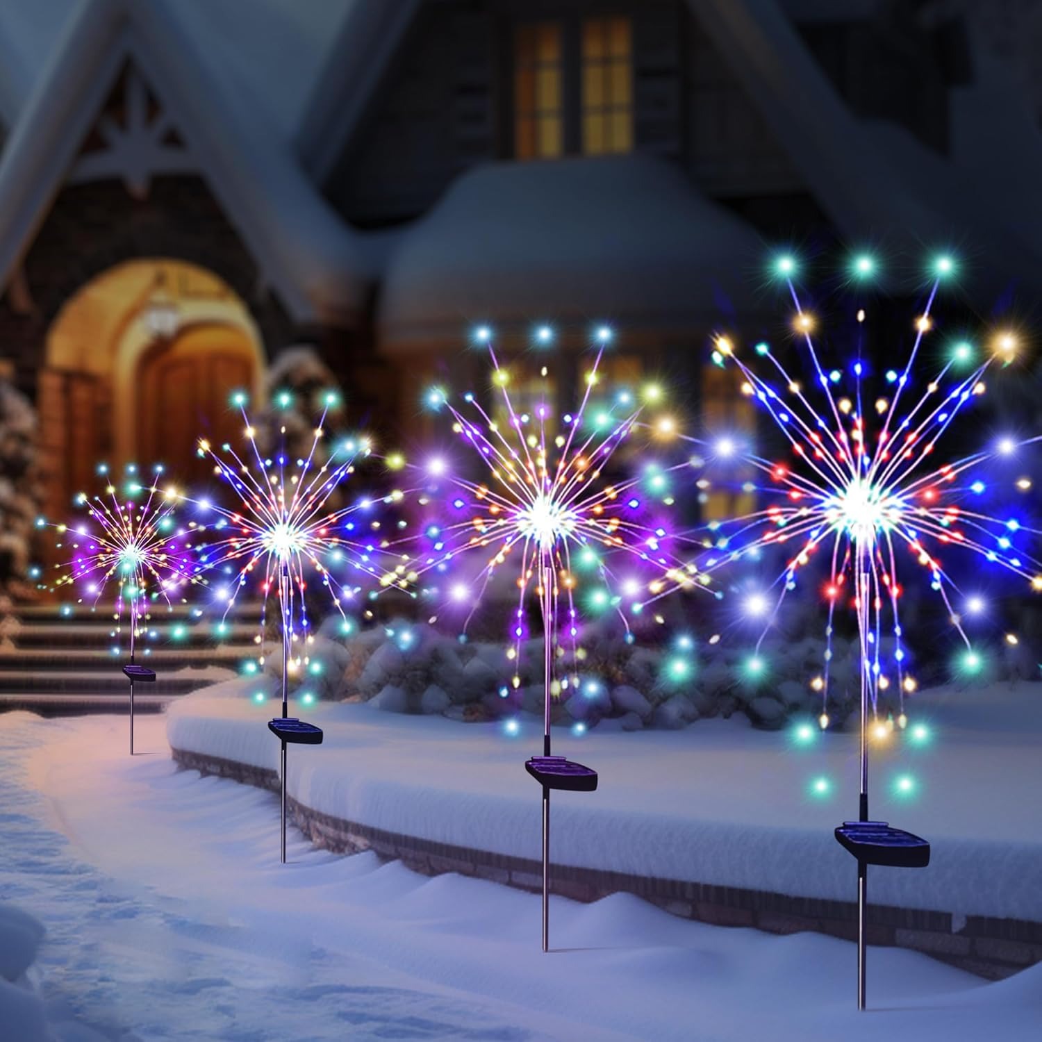 Solar LED Firework Fairy Light - đánh giá và giá Outdoor Lighting Effects