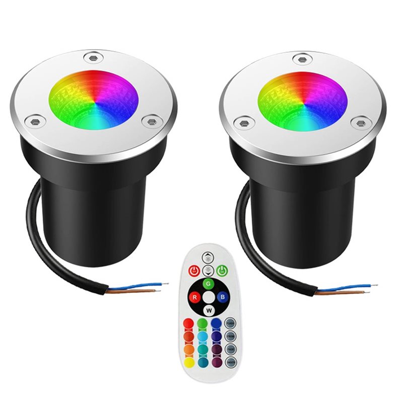 A01F-Outdoor 12V RGBW In Groun - đánh giá và giá Outdoor Lighting Voltage