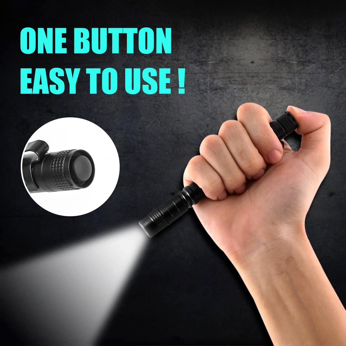 Portable Mini LED Pen Flashlig - đánh giá và giá Outdoor Lighting Black