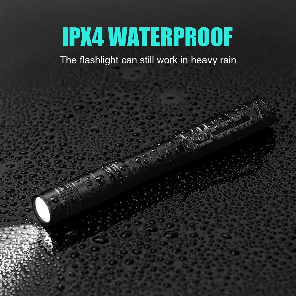 Portable Mini LED Pen Flashlig - đánh giá và giá Outdoor Lighting Black