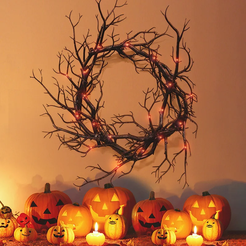 Halloween Decoration Wreath De - đánh giá và giá Outdoor Lighting Effects