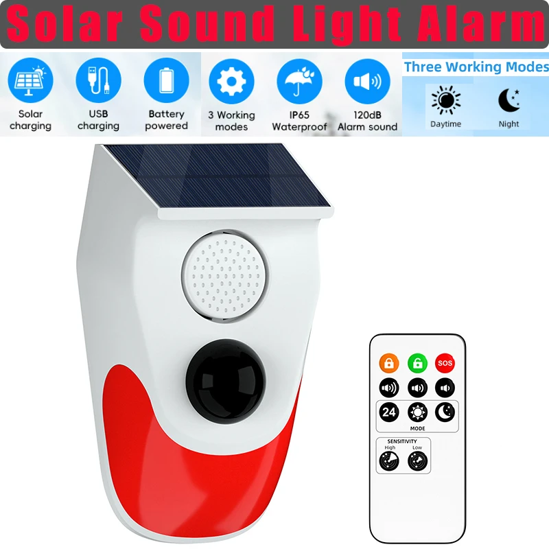 Solar Sound Light Alarm Wirele - đánh giá và giá Outdoor Lighting Motion Sensor