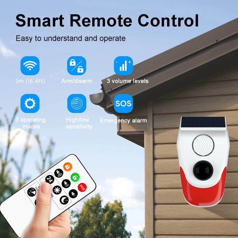 Solar Sound Light Alarm Wirele - đánh giá và giá Outdoor Lighting Motion Sensor