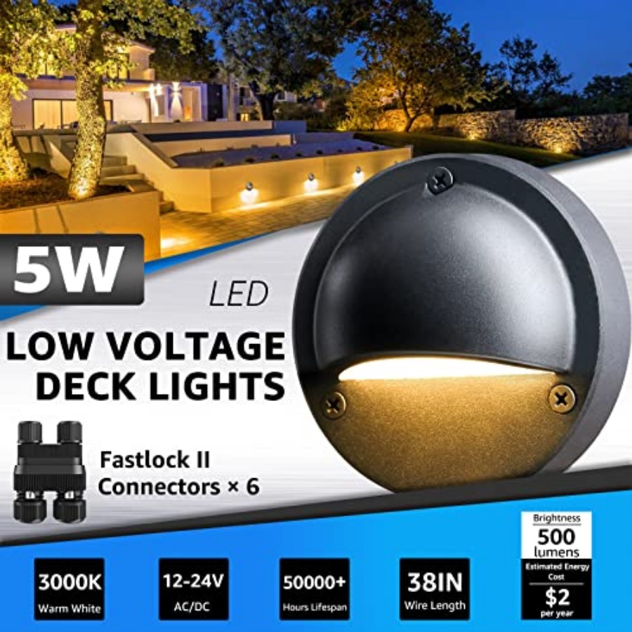 5W LED Low Voltage Deck Lights - đánh giá và giá Outdoor Lighting Voltage