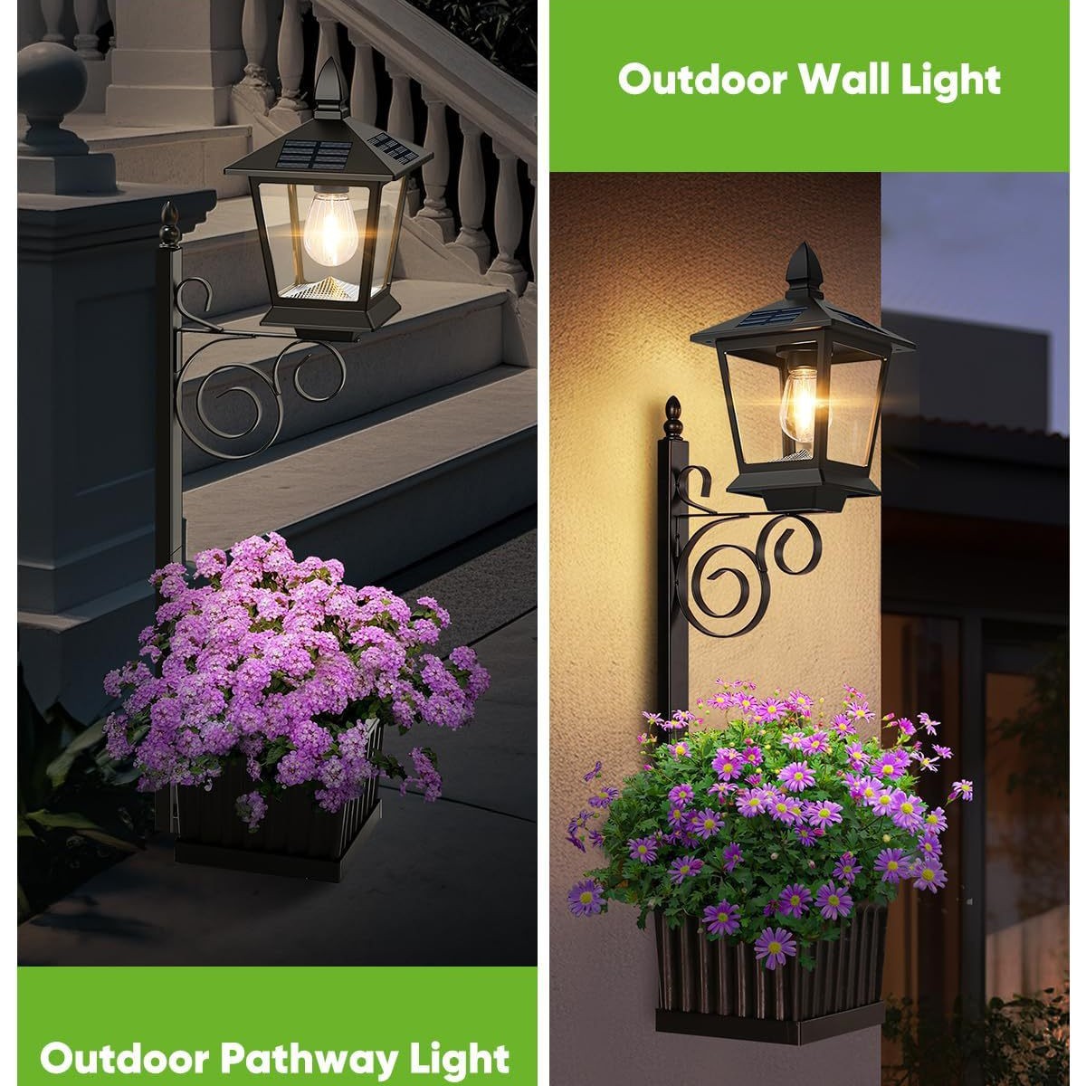 2 in 1 Solar Planter Lamp Wate - đánh giá và giá Outdoor Lighting Garden