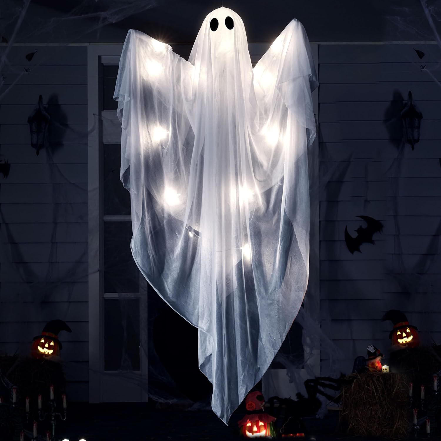 Halloween Hanging Light up Gho - đánh giá và giá Outdoor Lighting Effects