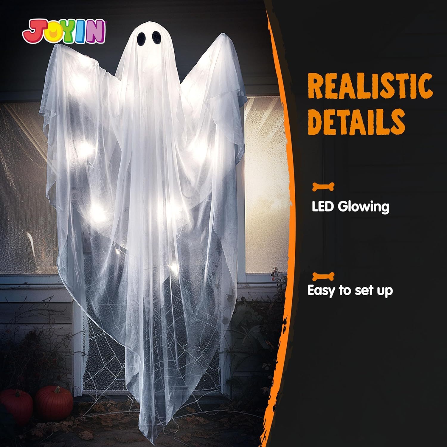 Halloween Hanging Light up Gho - đánh giá và giá Outdoor Lighting Effects