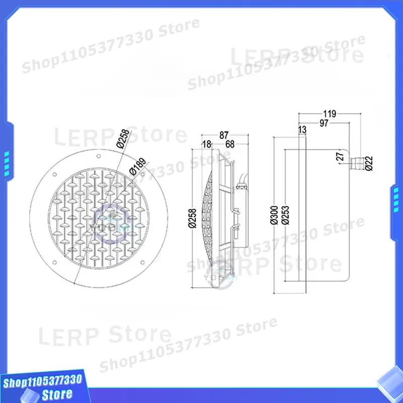 RGB LED Underwater Pool Light  - đánh giá và giá Ground Light Recessed
