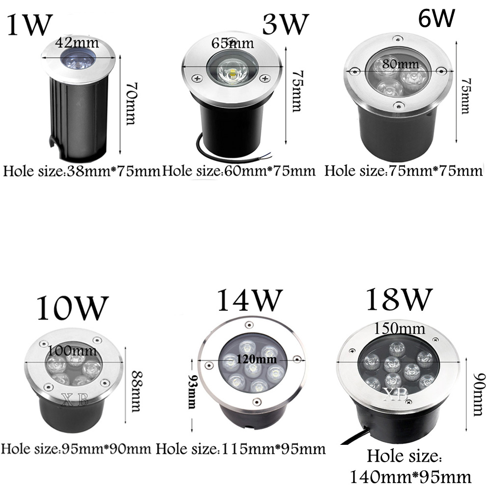 Waterproof Led Light Garden Un - đánh giá và giá Ground Light Recessed