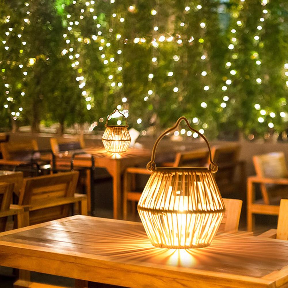 IP65 Waterproof Solar Rattan L - đánh giá và giá Outdoor Lighting Garden
