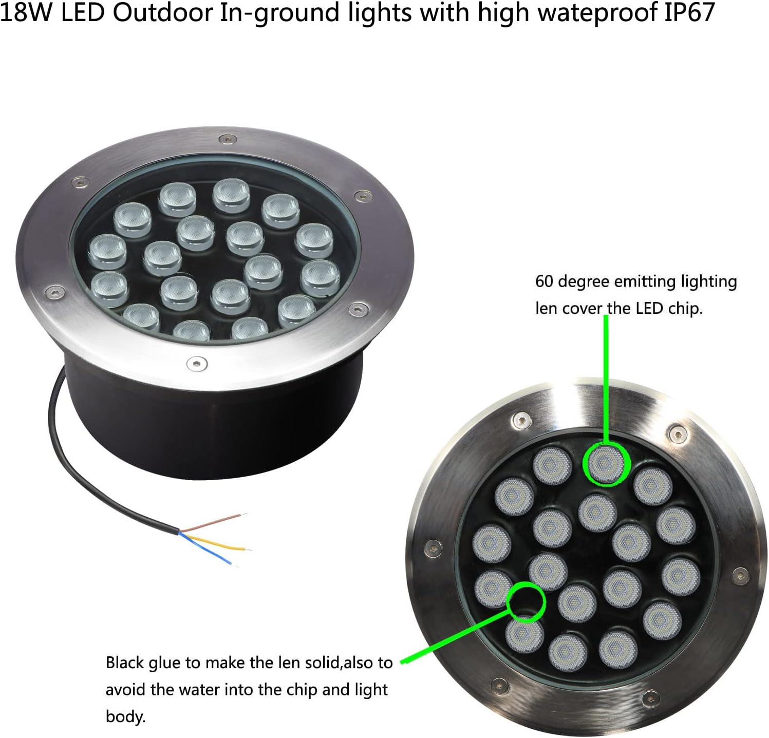 18W Outdoor Ground Lights,Diam - đánh giá và giá Outdoor Lighting Voltage