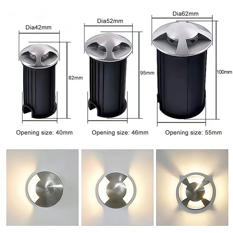 Custom LED Buried Lamps 1W 2W  - đánh giá và giá Ground Light Recessed