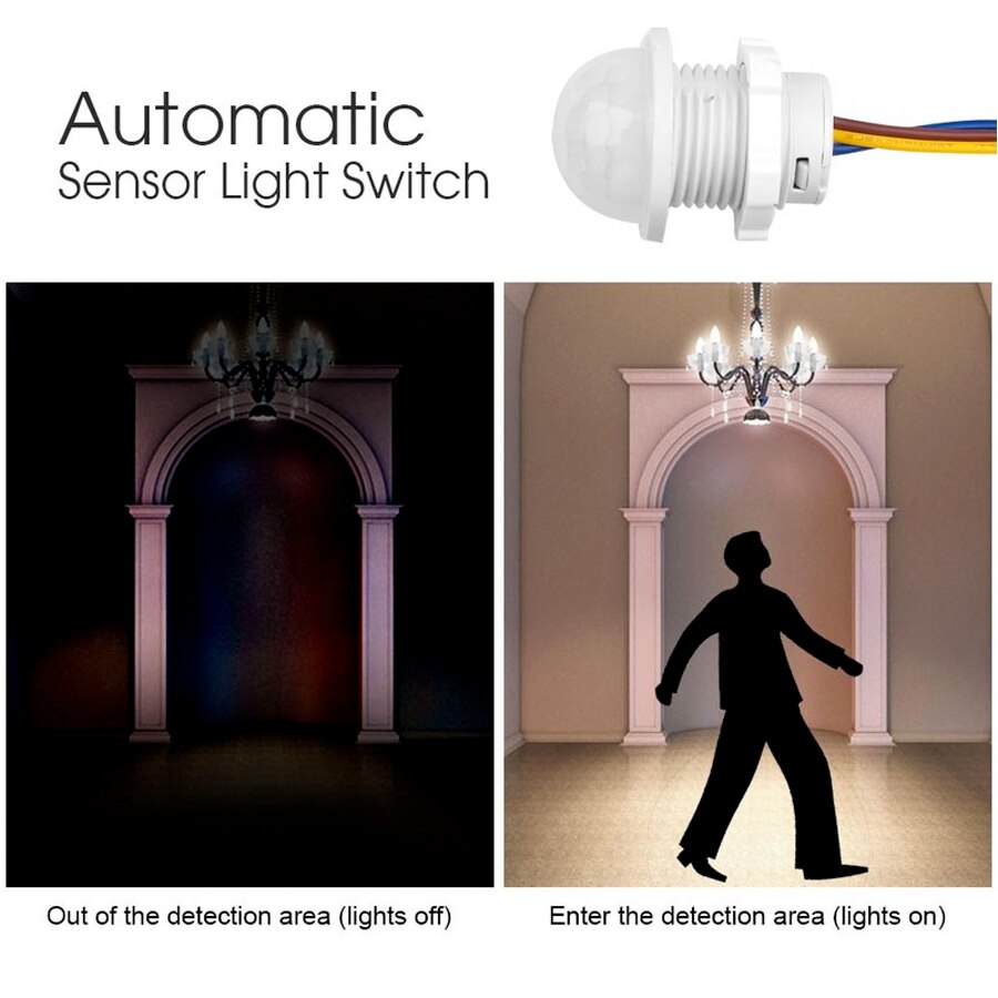 PIR Motion Sensor Detector Sma - đánh giá và giá Outdoor Lighting Motion Sensor