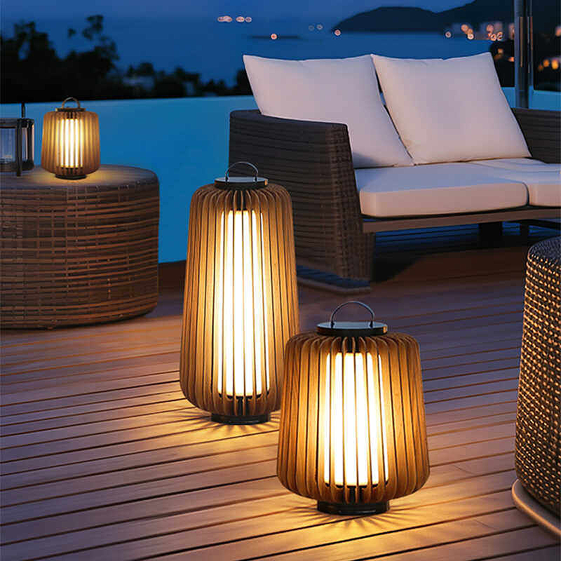 Luminous floor lamp courtyard  - đánh giá và giá Outdoor Lighting Garden