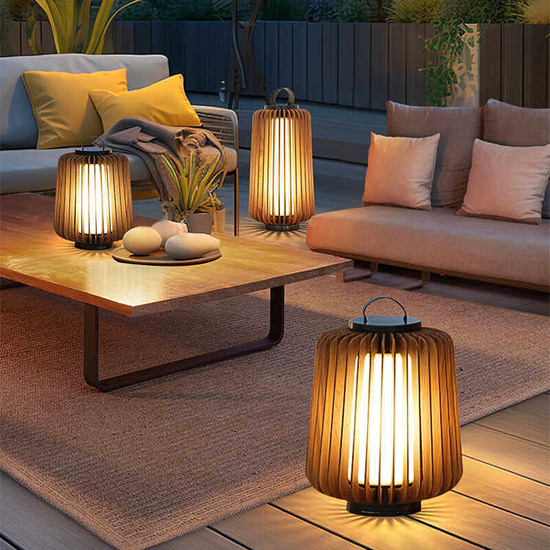 Luminous floor lamp courtyard  - đánh giá và giá Outdoor Lighting Garden