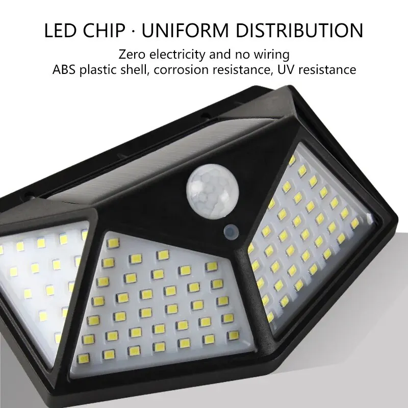 Motion Sensor 100LED Solar Wal - đánh giá và giá Outdoor Lighting Motion Sensor